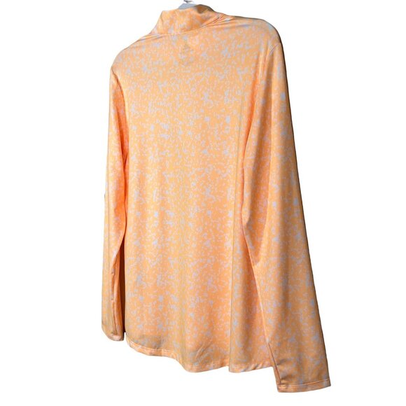 Adidas Printed Aeroready 1/4 Zip Golf Pullover Acid Orange Women’s Large - Picture 13 of 15